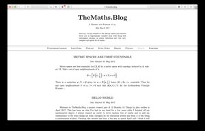Screenshot of TheMaths.blog